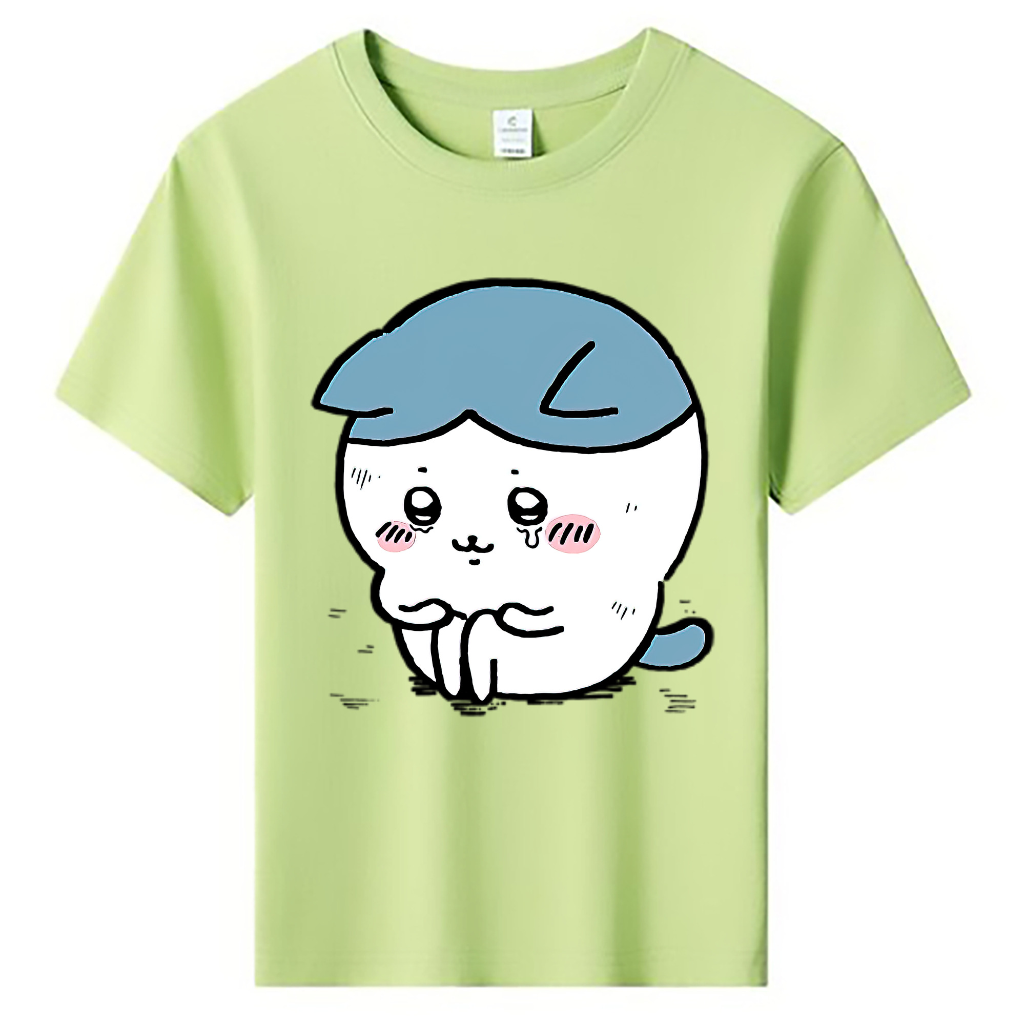 （画像用） ちいかわ ハチワレ Chii-kawa hachiware 綿100％キッズTシャツ（フロントプリント）